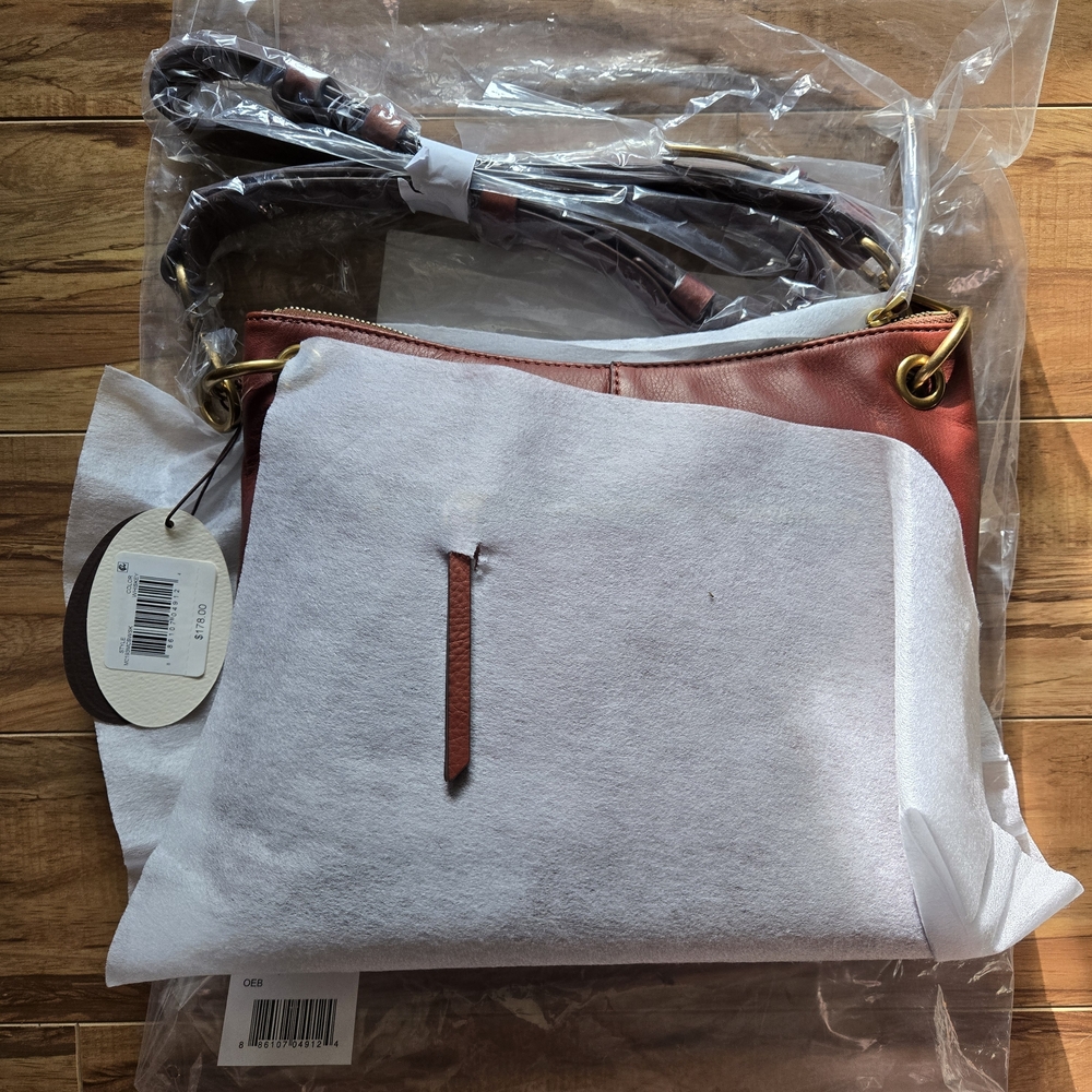 Margot Leather Camile Crossbody Bag In Whiskey - Picture 4 of 11